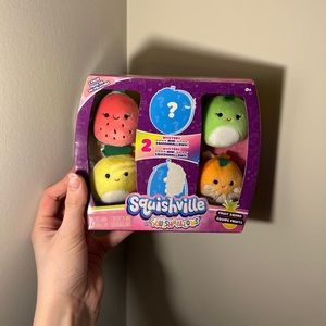 Squishmallows SquishVille 6 Pack Fruit Squad Unopened